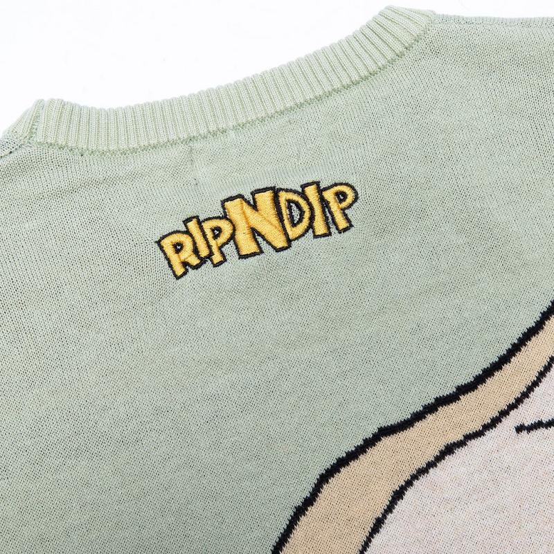 Olive Ripndip Gidora Knit Sweaters | USAFM2856