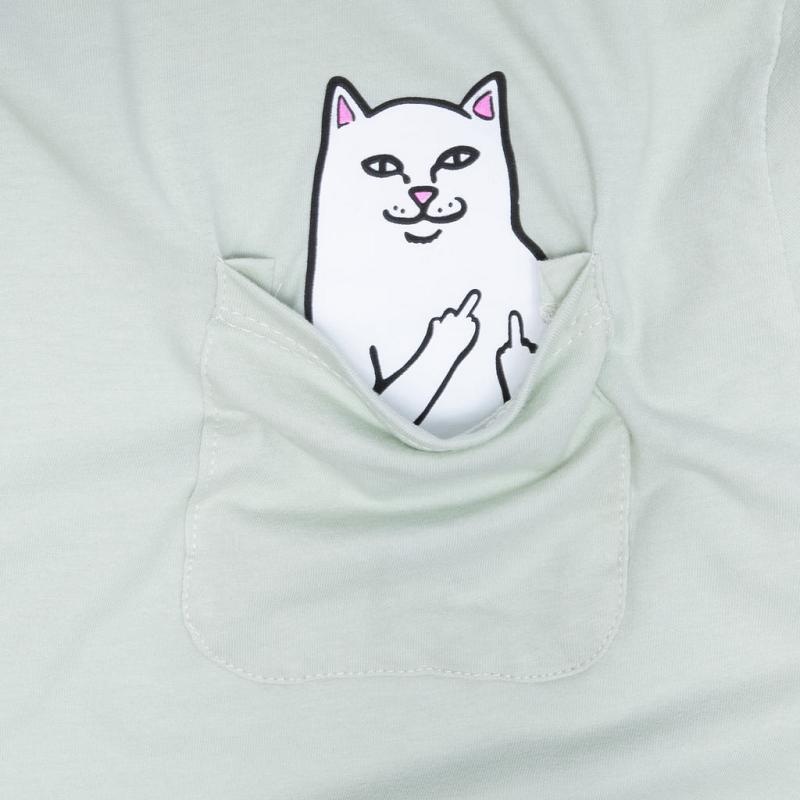 Olive Ripndip Lord Nermal Pocket Long Sleeve | USAYU2580