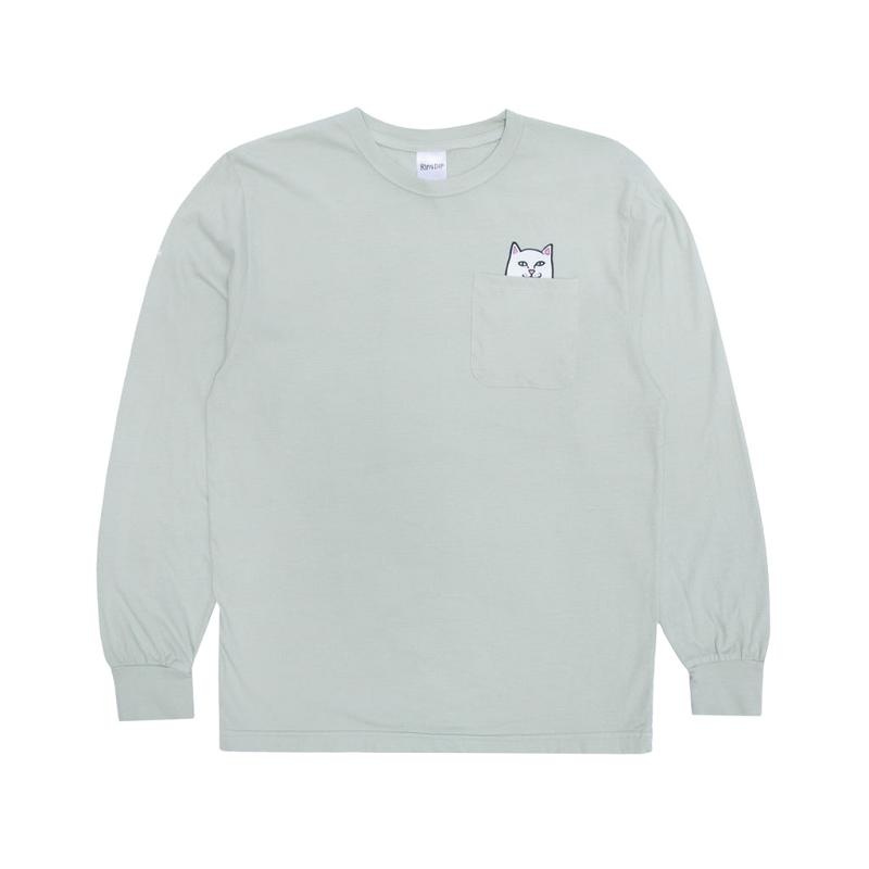 Olive Ripndip Lord Nermal Pocket Long Sleeve | USAYU2580