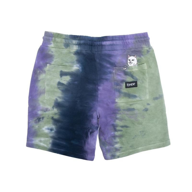 Olive Ripndip Ripndip Rubber Logo Sweat Shorts | USAGL2837