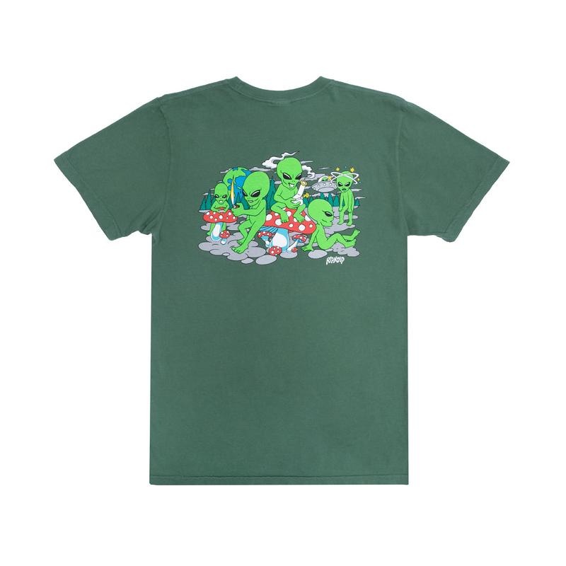 Olive Ripndip Space Gang Shirts | USANB2729