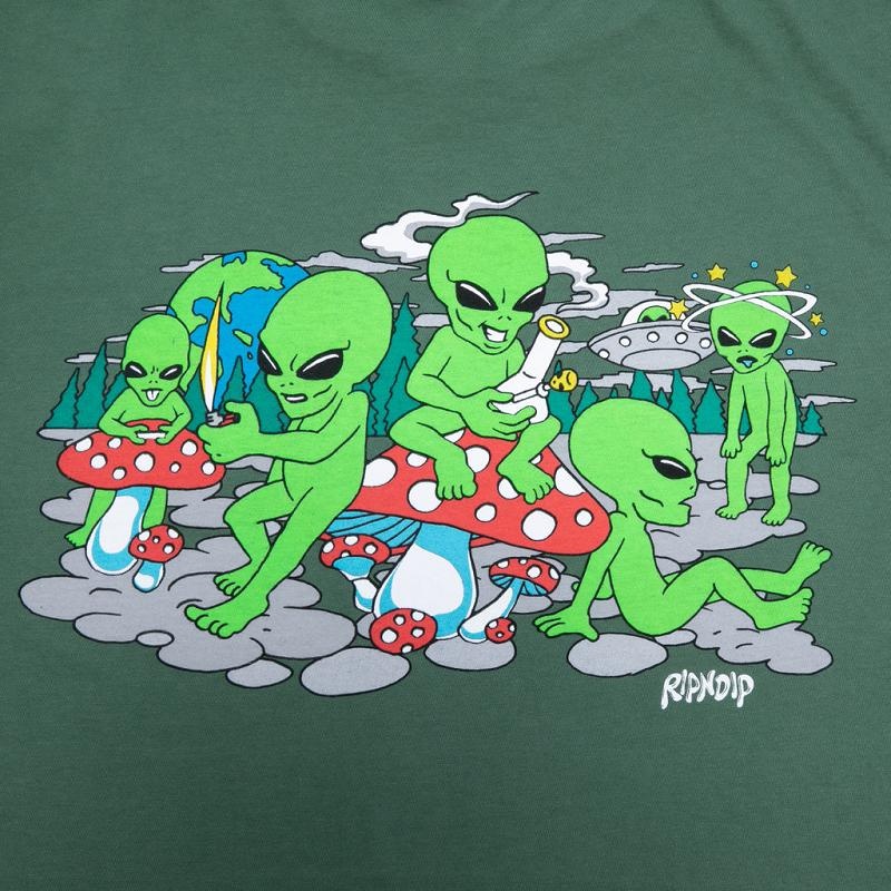 Olive Ripndip Space Gang Shirts | USANB2729