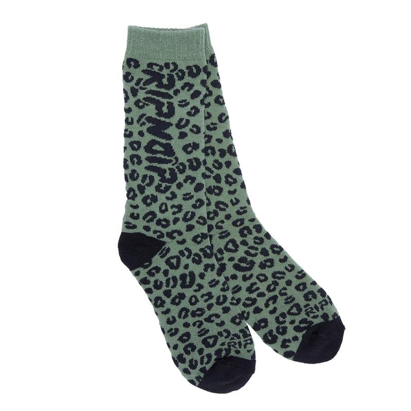 Olive Ripndip Spotted Socks | USANB2327