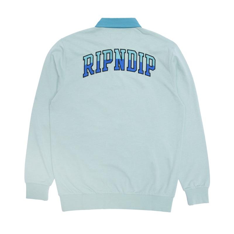 Olive Ripndip Team Spirit Long Sleeve Rugby Sweaters | USAOR2861