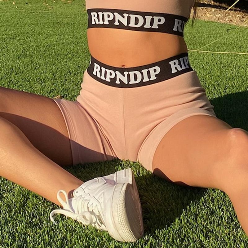 Pink Ripndip Peeking Nermal Biker Shorts | USAYU2846