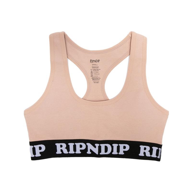 Pink Ripndip Peeking Nermal Sports Bra | USAMA2896