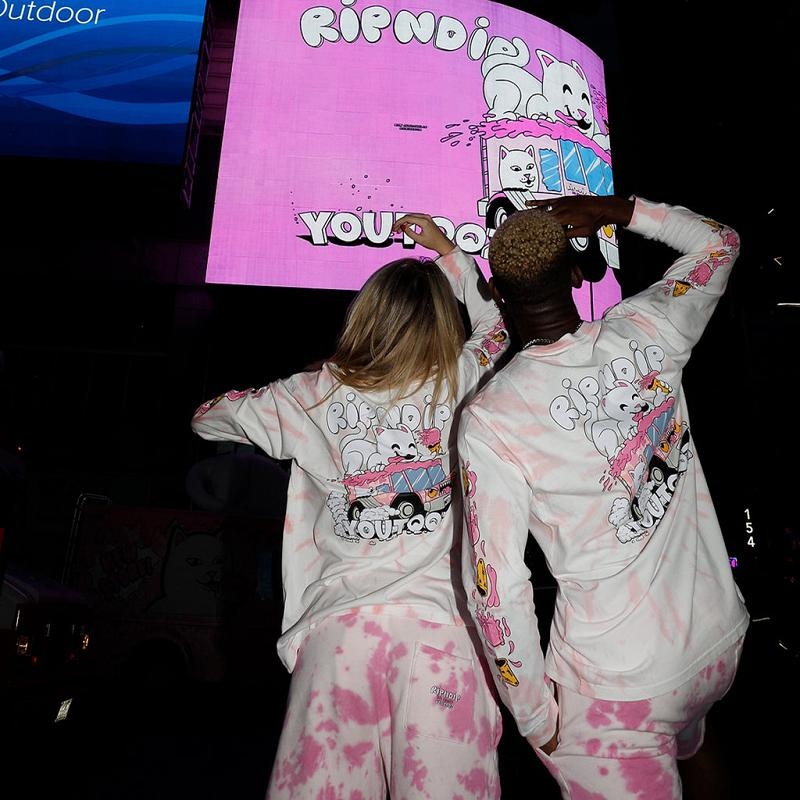 Pink Ripndip Youtooz Crazy Cream Truck Long Sleeve | USARW2582