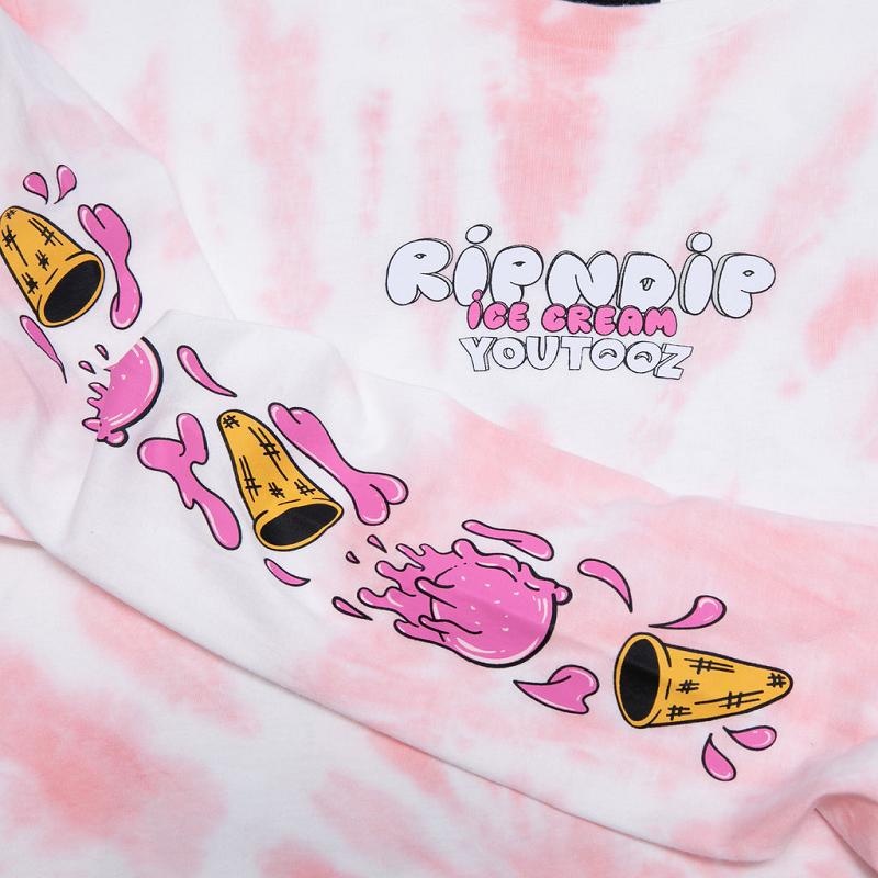 Pink Ripndip Youtooz Crazy Cream Truck Long Sleeve | USARW2582