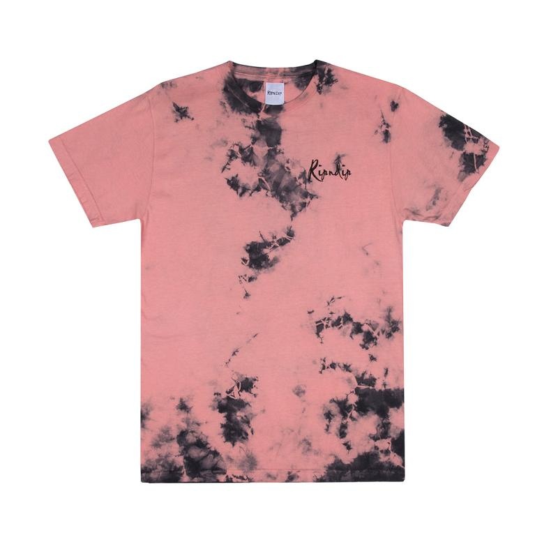 Pink / Black Ripndip Flower Eyes Shirts | USAYU2633