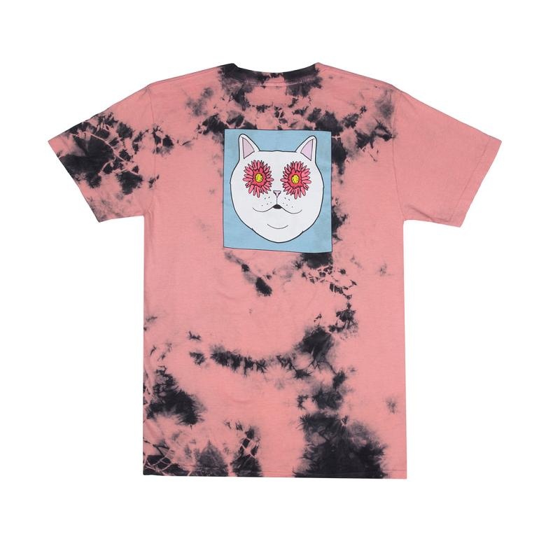 Pink / Black Ripndip Flower Eyes Shirts | USAYU2633