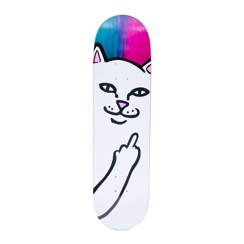 Pink / Blue Ripndip Lord Nermal Skateboard | USACE2307