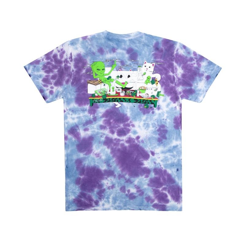 Purple Lavender Ripndip Wake And Bake Shirts | USAFM2669