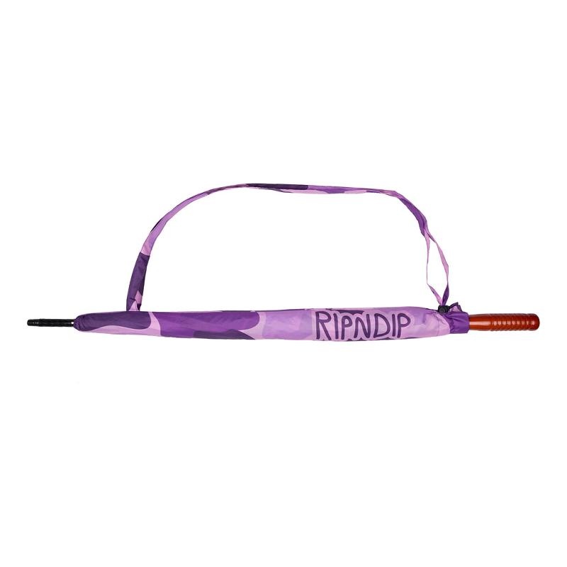 Purple Ripndip Purple Camo Umbrella Umbrellas | USARW2374