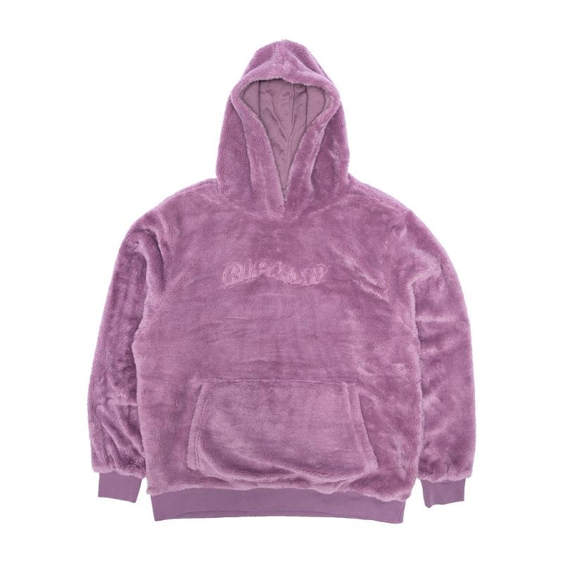 Purple Ripndip Waves Sherpa Hoodie | USAAP2471