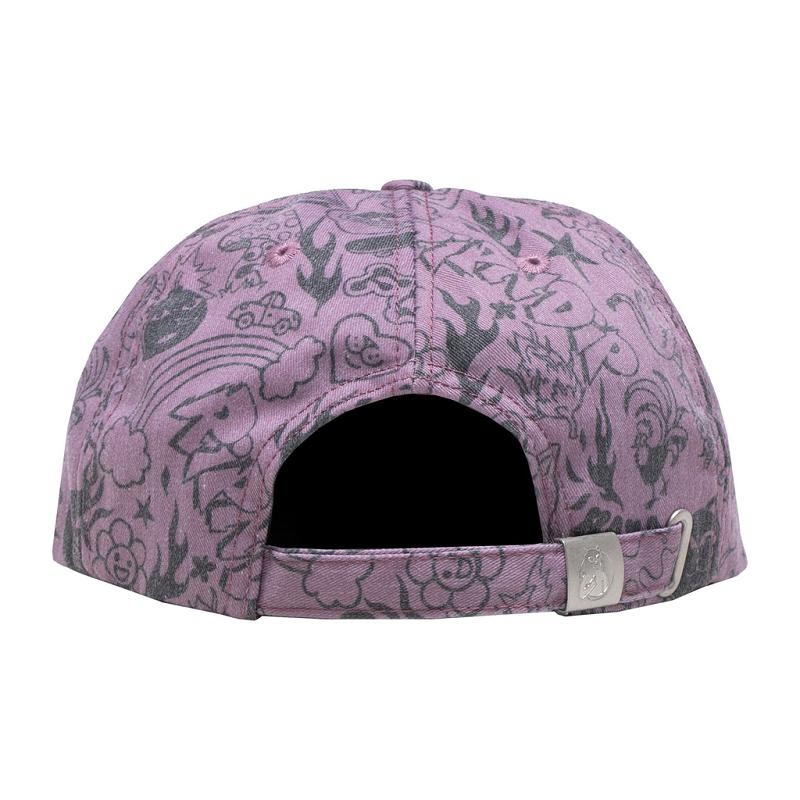 Purple Ripndip We Don't Care 6 Panel Hats | USADN2954