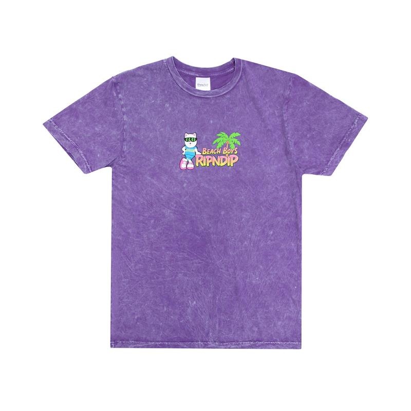 Purple Wash Ripndip Beach Boys Shirts | USAOR2701