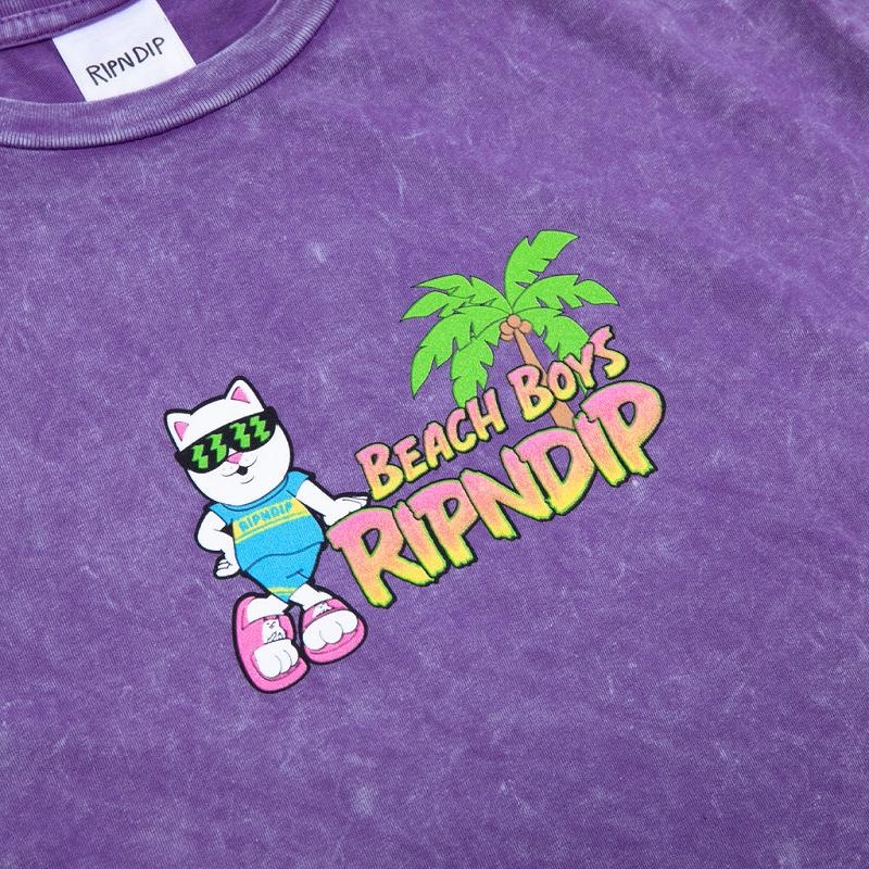 Purple Wash Ripndip Beach Boys Shirts | USAOR2701