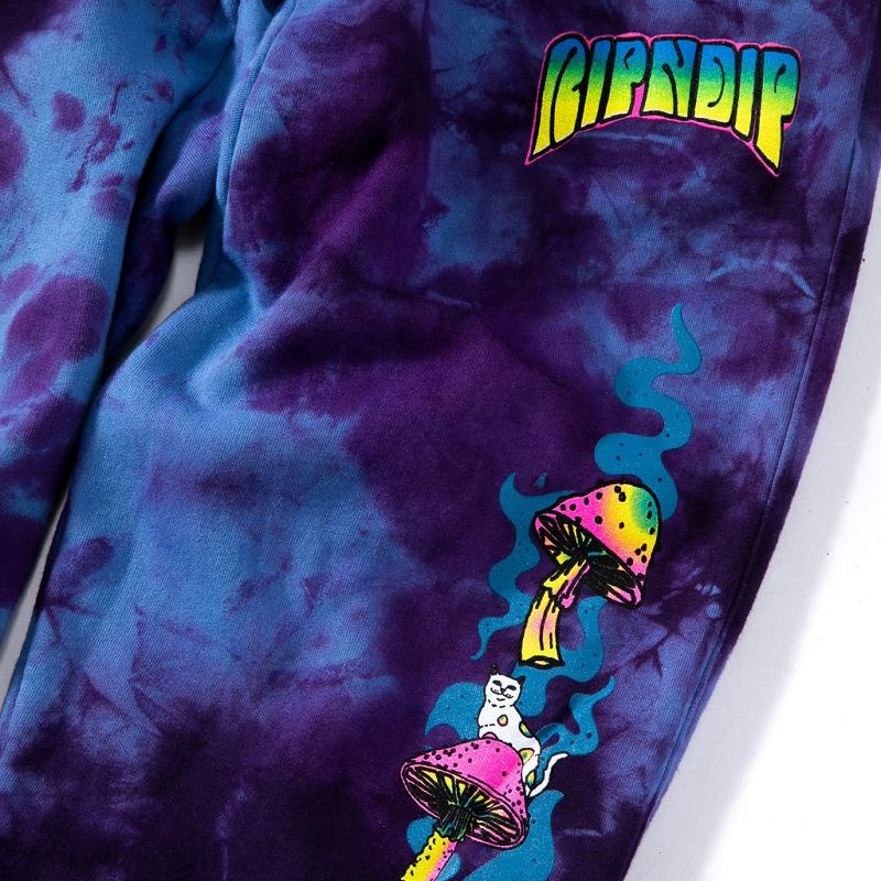 Purple Wash Ripndip Psychedelic Sweat Pants | USAHK2596