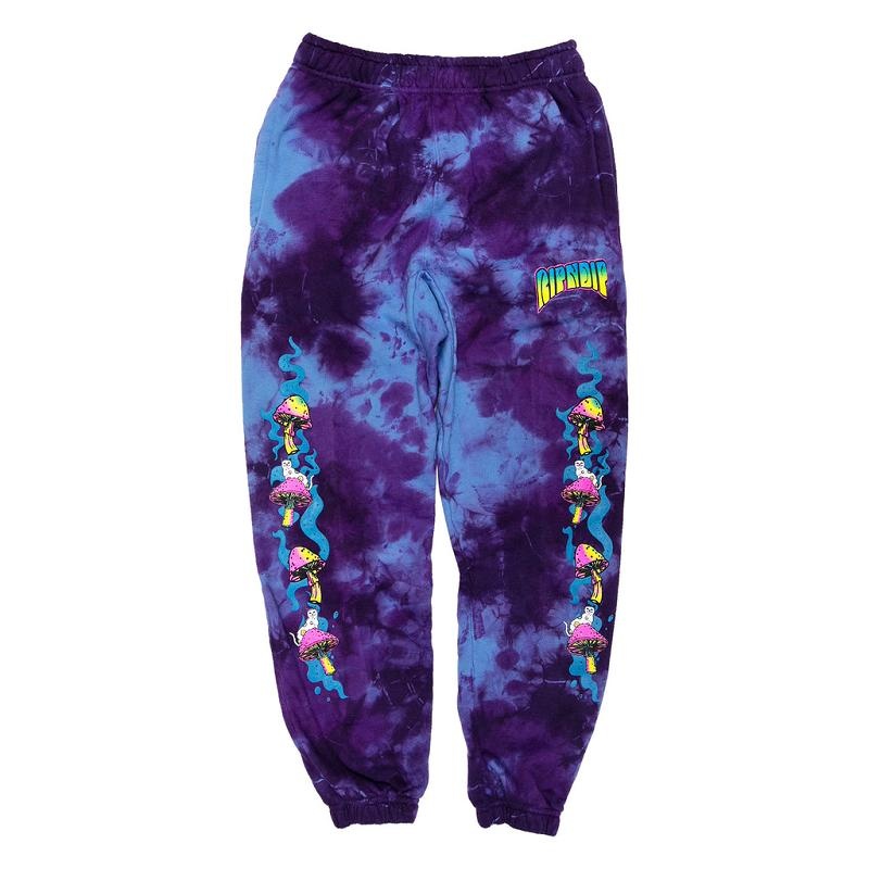 Purple Wash Ripndip Psychedelic Sweat Pants | USAHK2596