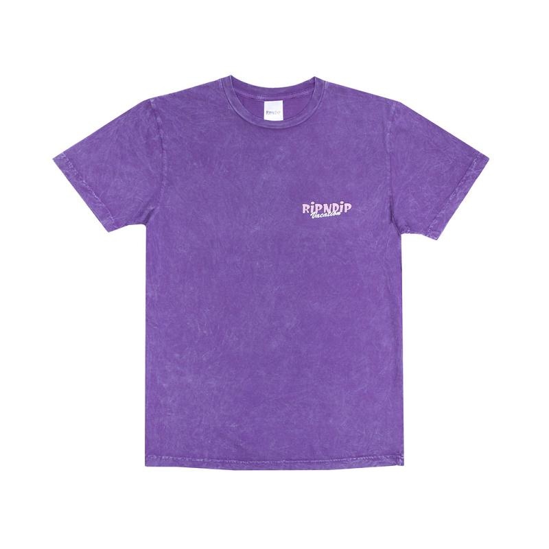 Purple Wash Ripndip Ripndip Vacay Shirts | USAHK2712