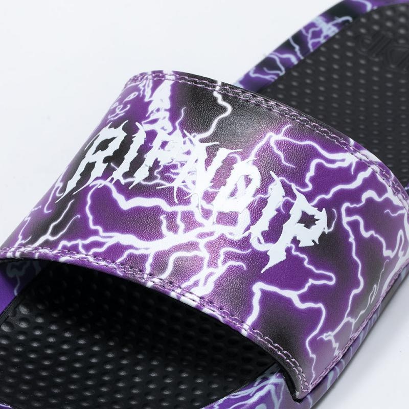 Purple / Black Ripndip Nikola Slides | USAIS2986