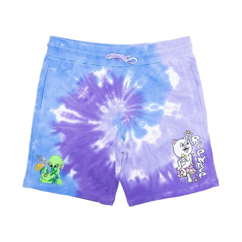 Purple / Purple Ripndip Friday Jr Sweat Shorts | USARW2821