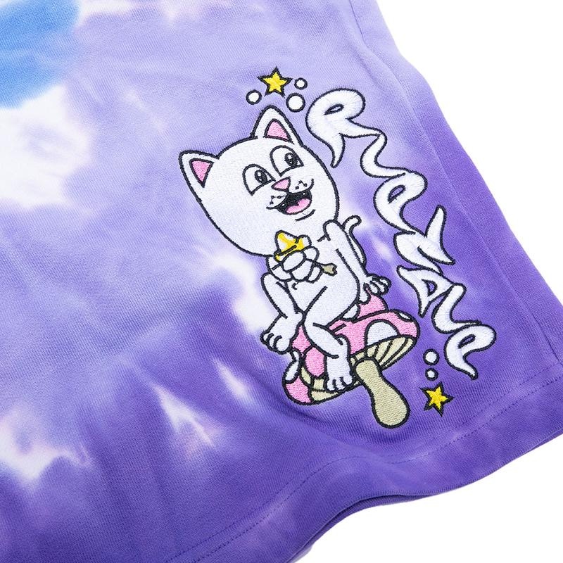 Purple / Purple Ripndip Friday Jr Sweat Shorts | USARW2821