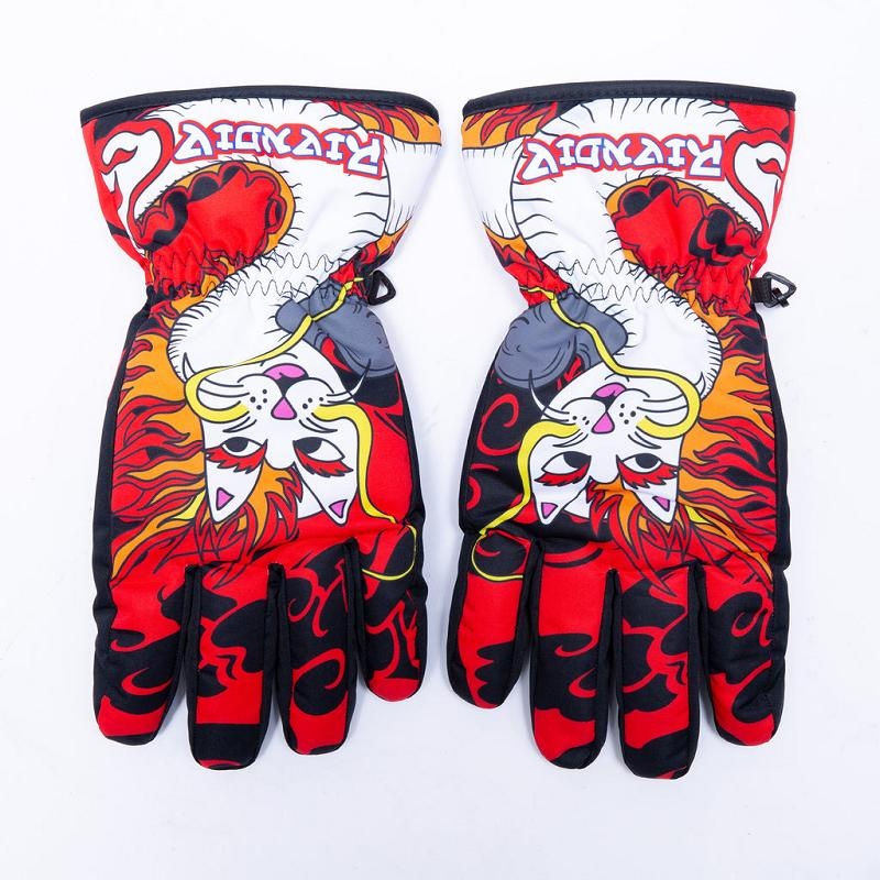 Red Ripndip Dragonerm Snow Gloves Accessories | USAKI2095