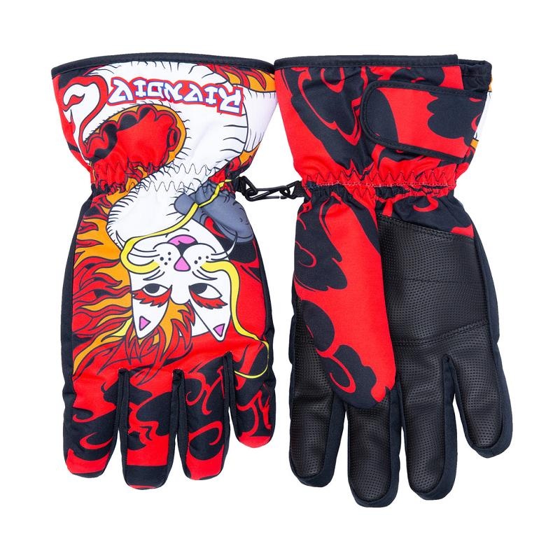 Red Ripndip Dragonerm Snow Gloves Accessories | USAKI2095