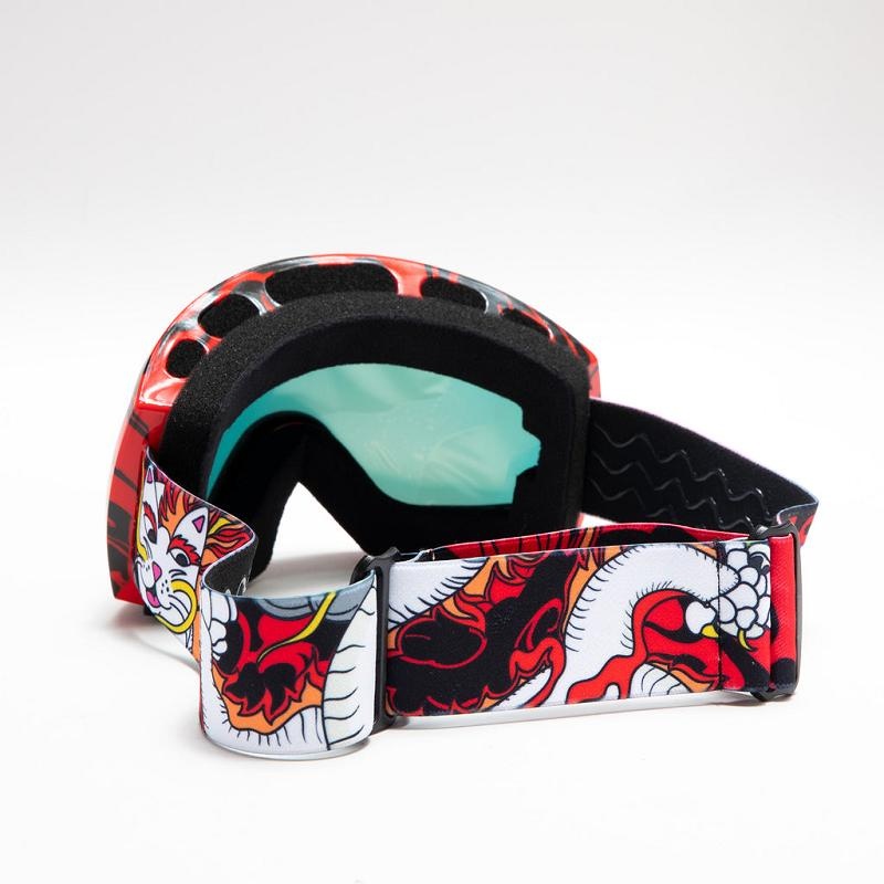 Red Ripndip Dragonerm Snow Goggles Accessories | USAHK2093