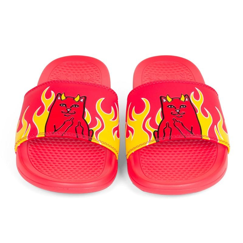 Red Ripndip Lord Devil Slides | USANB2995