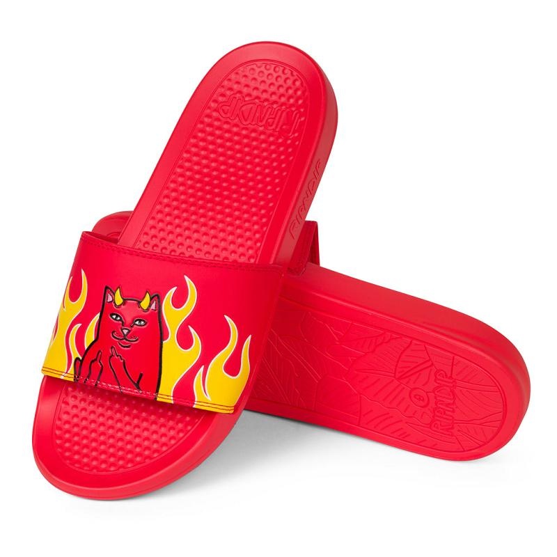 Red Ripndip Lord Devil Slides | USANB2995