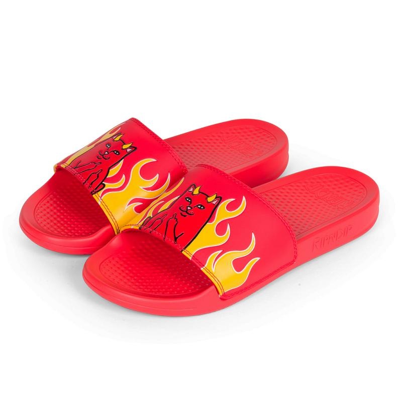 Red Ripndip Lord Devil Slides | USANB2995