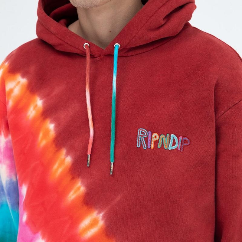 Red Ripndip OG Prisma Embroidered Hoodie | USAFM2390