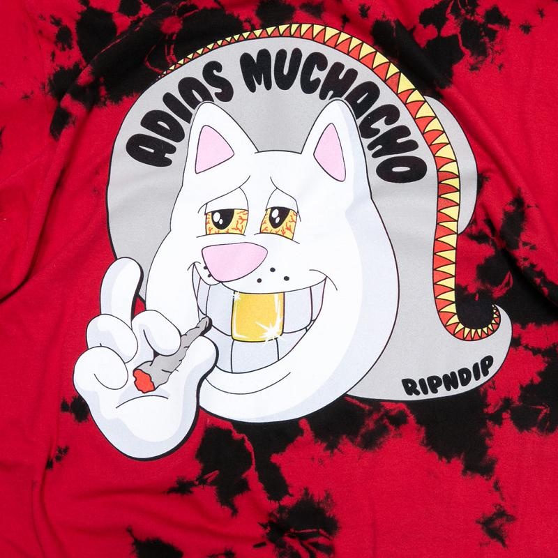 Red / Black Ripndip Adios Muchacho Shirts | USABC2659