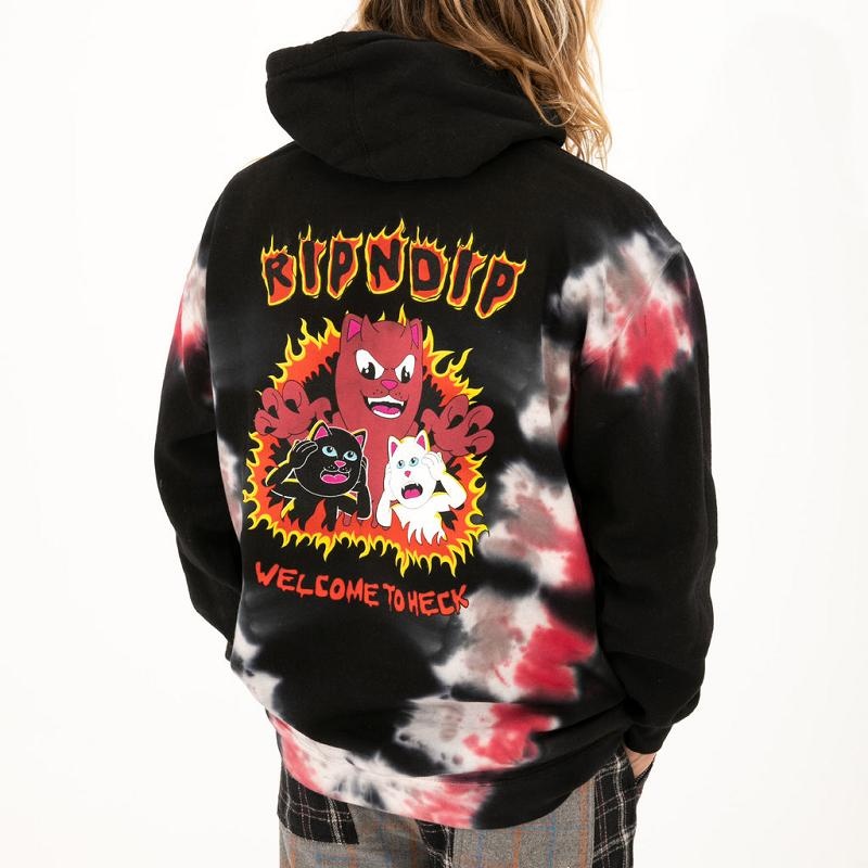 Red / Black Ripndip Dark Side Hoodie | USADN2417