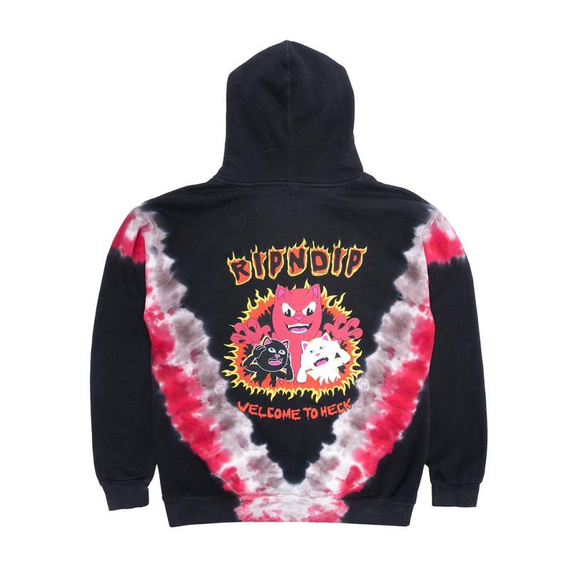 Red / Black Ripndip Dark Side Hoodie | USADN2417