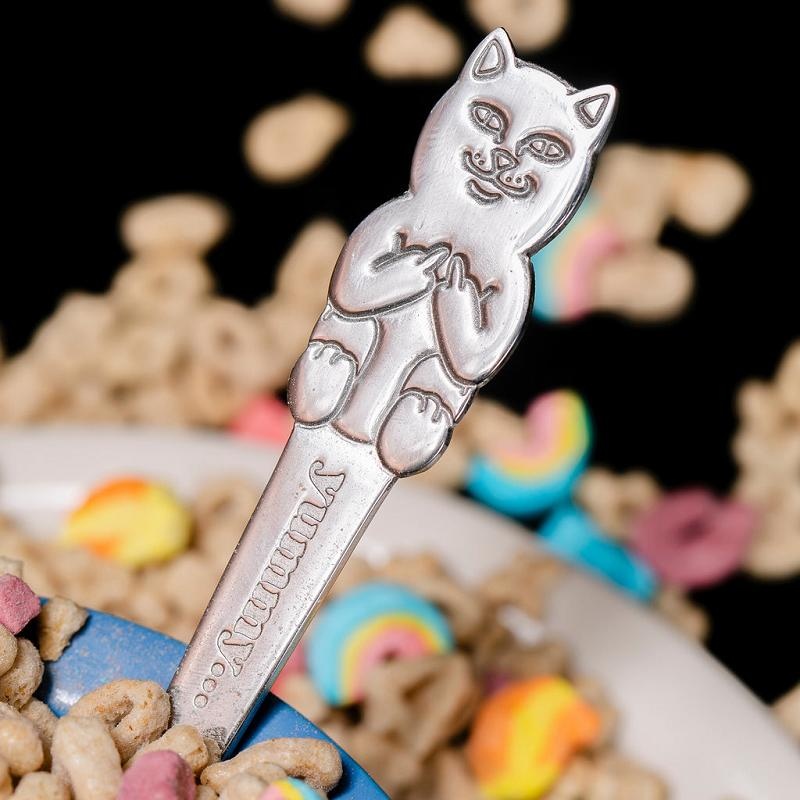 Silver Ripndip Lord Nermal 3 PC Cutlery Set Accessories | USAZG2253