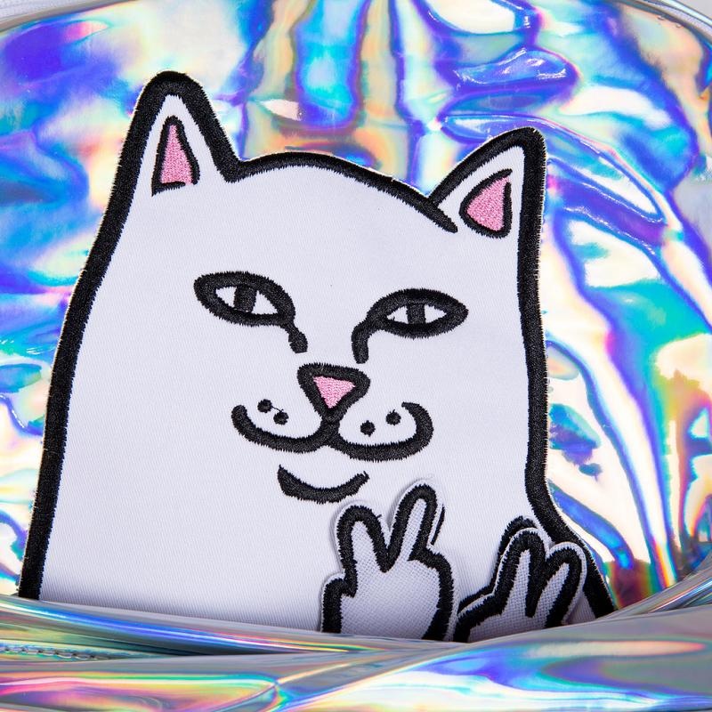 Silver Ripndip Lord Nermal Velcro Backpacks | USABC2257