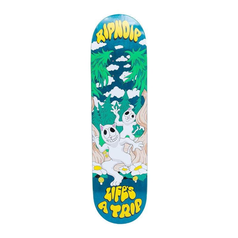 Turquoise Blue Ripndip Lifes A Trip Skateboard | USAYU2291