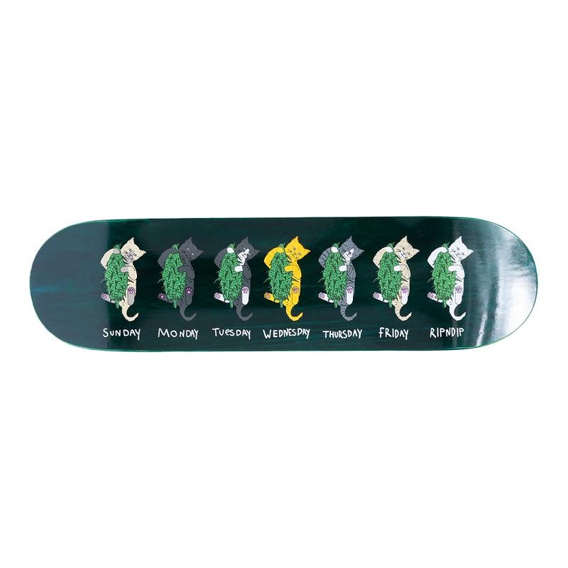 Turquoise Ripndip Days Of The Week Skateboard | USAOR2294