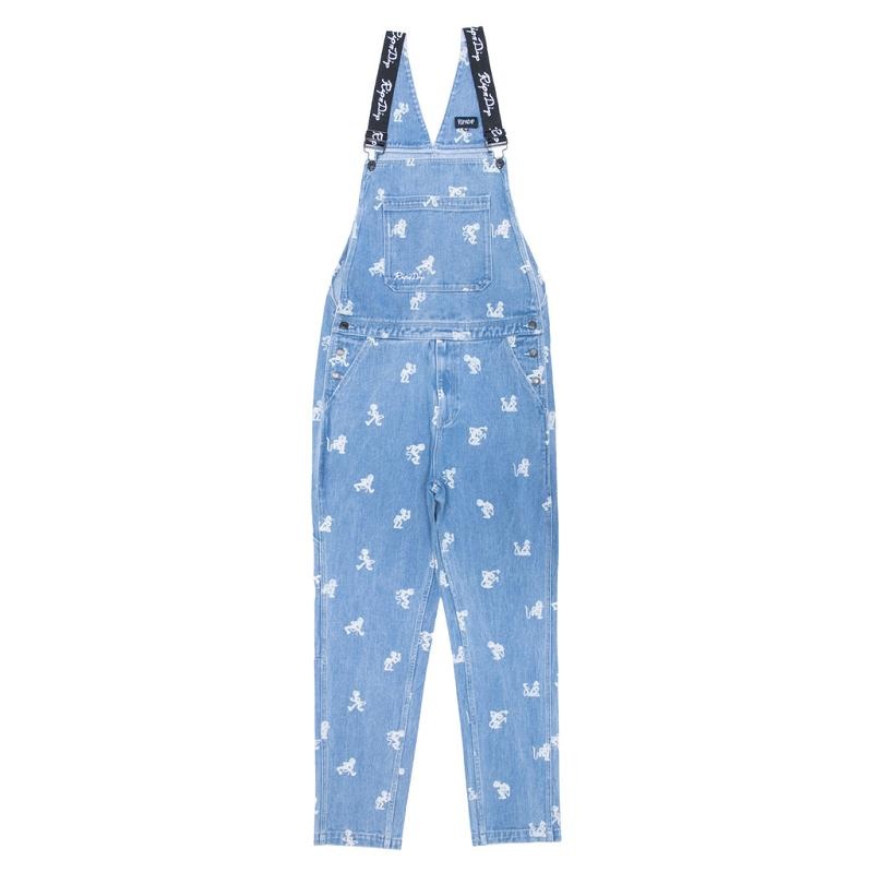 Wash Ripndip Dance Party Denim Overalls Pants | USAIS2604