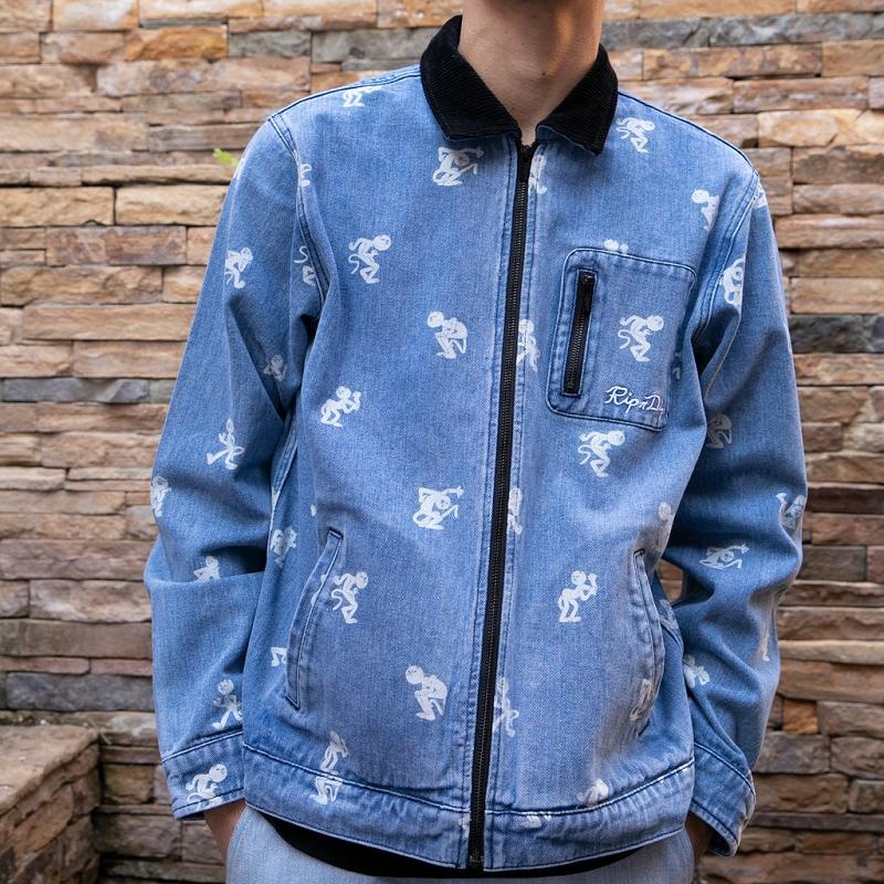 Wash Ripndip Dance Party Denim Work Jackets | USAZG2514