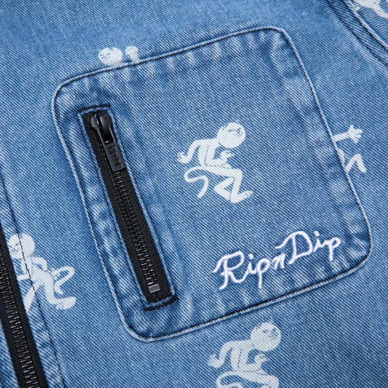 Wash Ripndip Dance Party Denim Work Jackets | USAZG2514