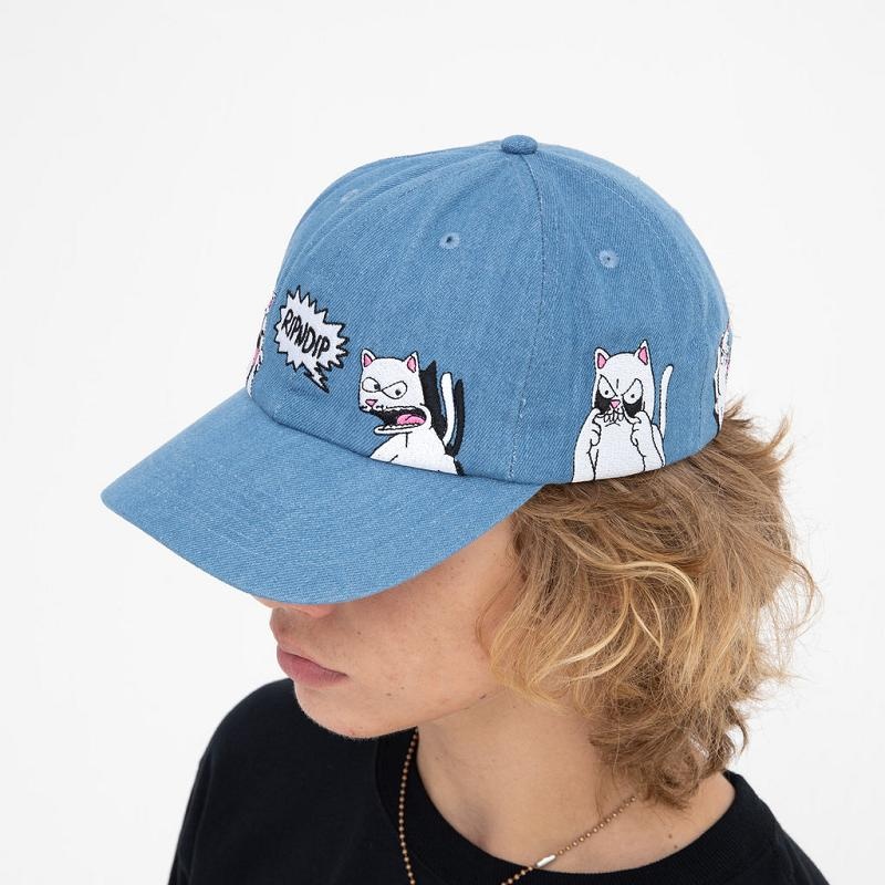 Wash Ripndip Frustration Denim Dad Hats | USABC2943