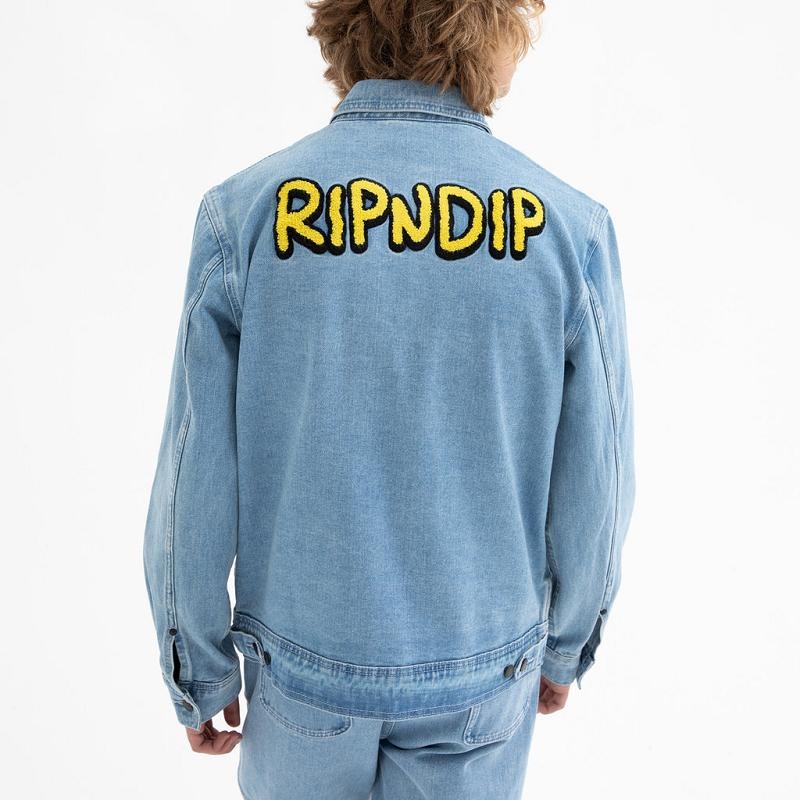 Wash Ripndip Frustration Denim Jackets | USAEX2505