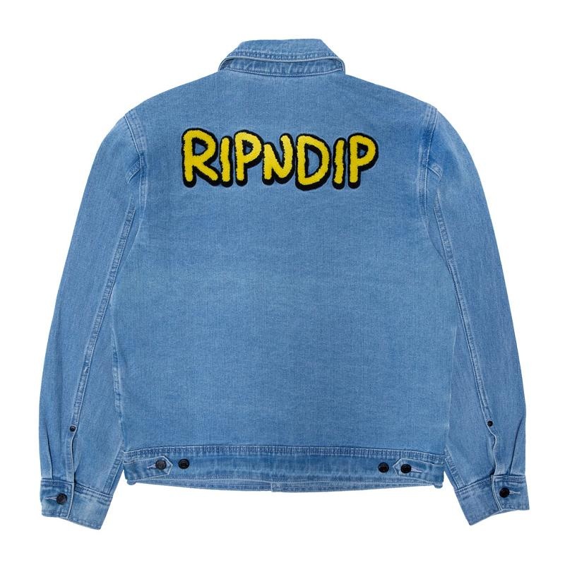 Wash Ripndip Frustration Denim Jackets | USAEX2505