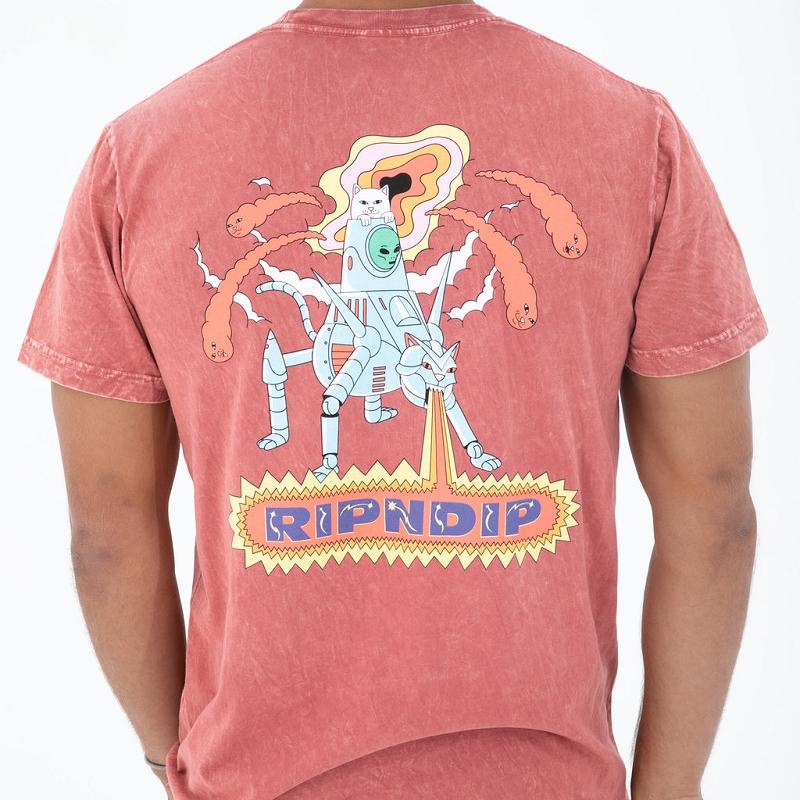 Wash Ripndip Robot Attack Shirts | USASO2698