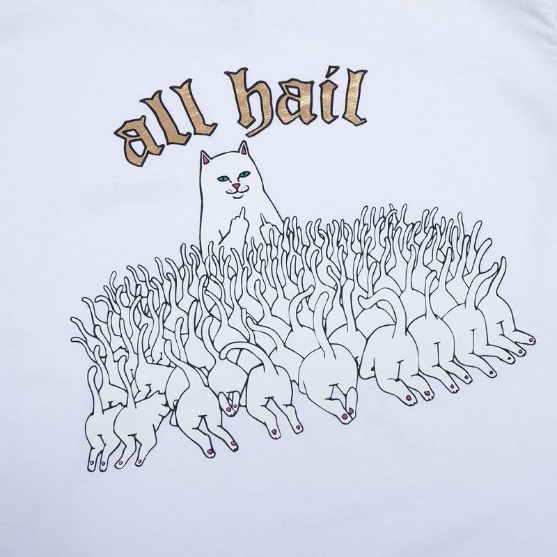 White Ripndip All Hail L/S Long Sleeve | USAKI2568