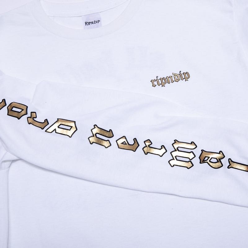 White Ripndip All Hail L/S Long Sleeve | USAKI2568